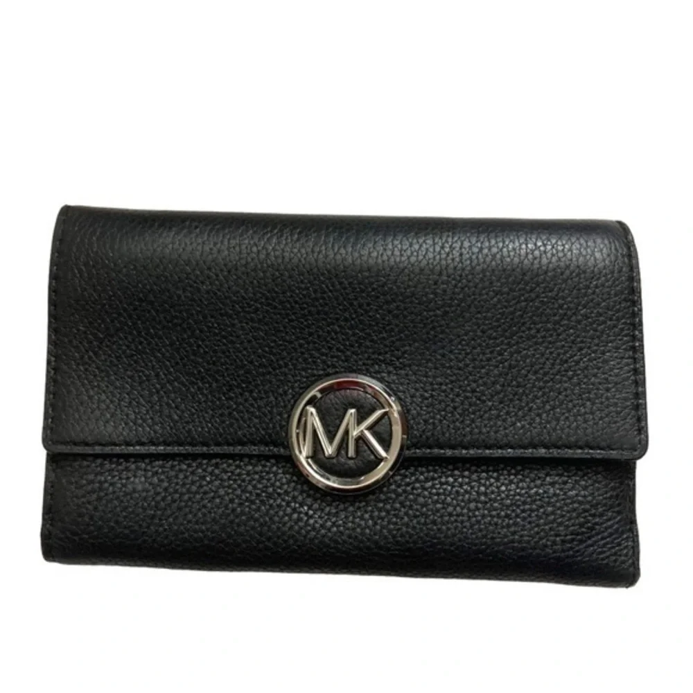 Michael Kors black leather wallet